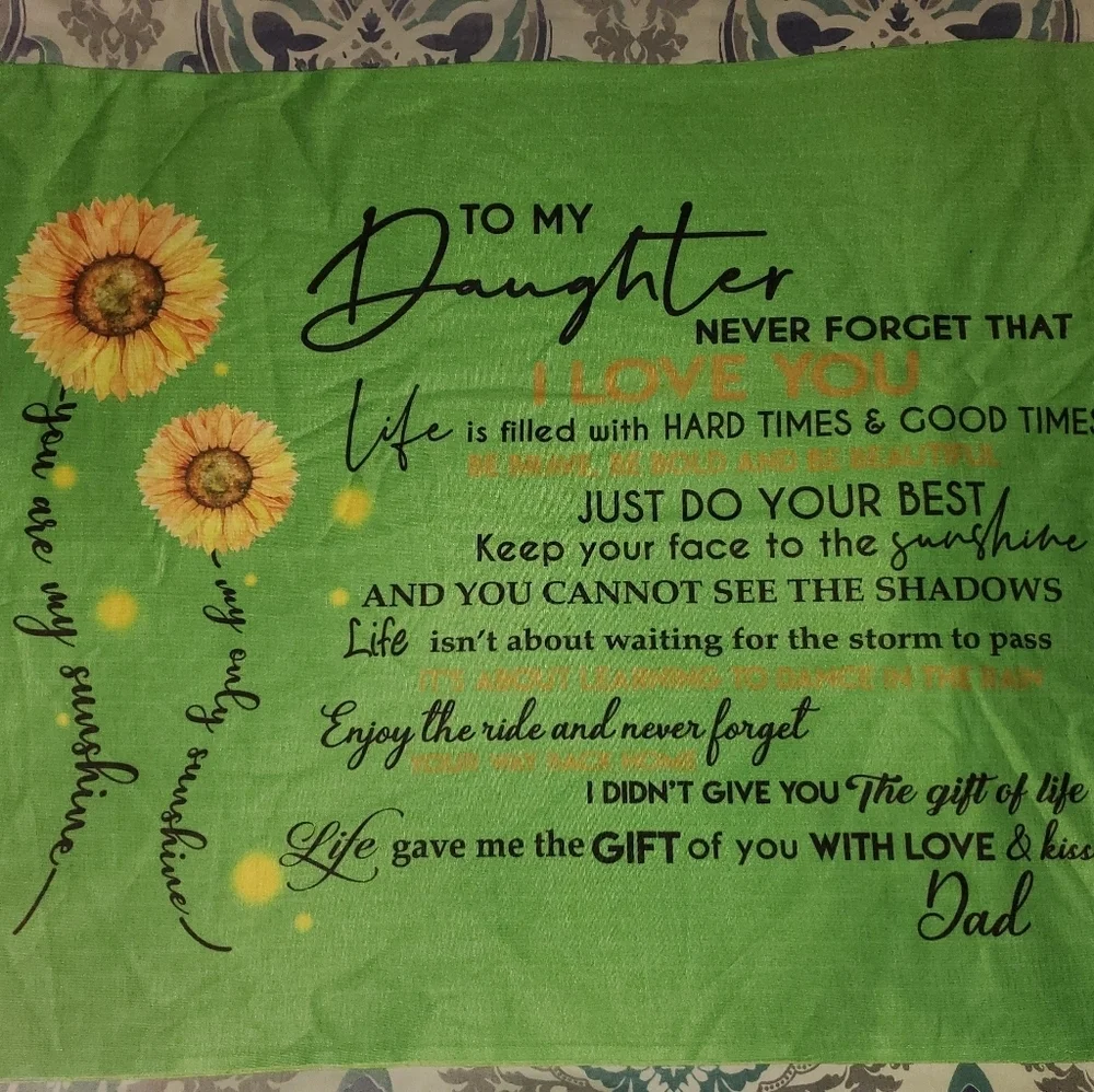 BRAND NEW word embellished pillowcase